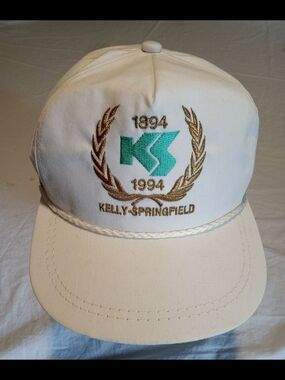 Vintage Kelly Springfield Tires 1994 White Adjustable Hat